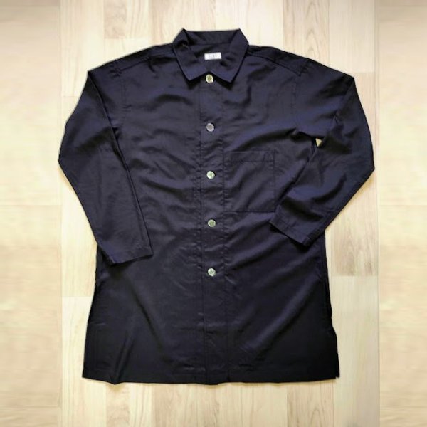 画像1: [KYNU]平織シルクのシャツジャケット (1)
