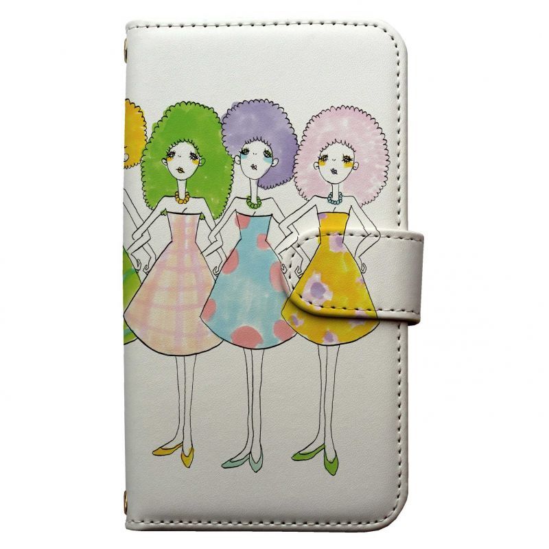 Aloha！アロアロハ♡フラガール手帳型スマホケース♡全機種対応iPhone Android送料無料        