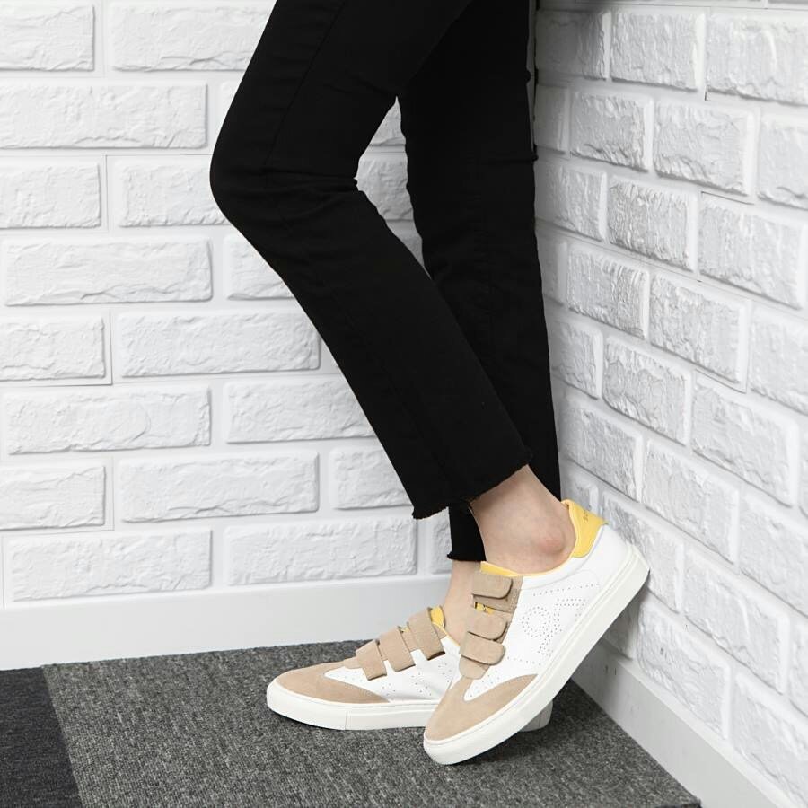 SOYOU]バイカラーのベルクロスニーカー - Goods-express